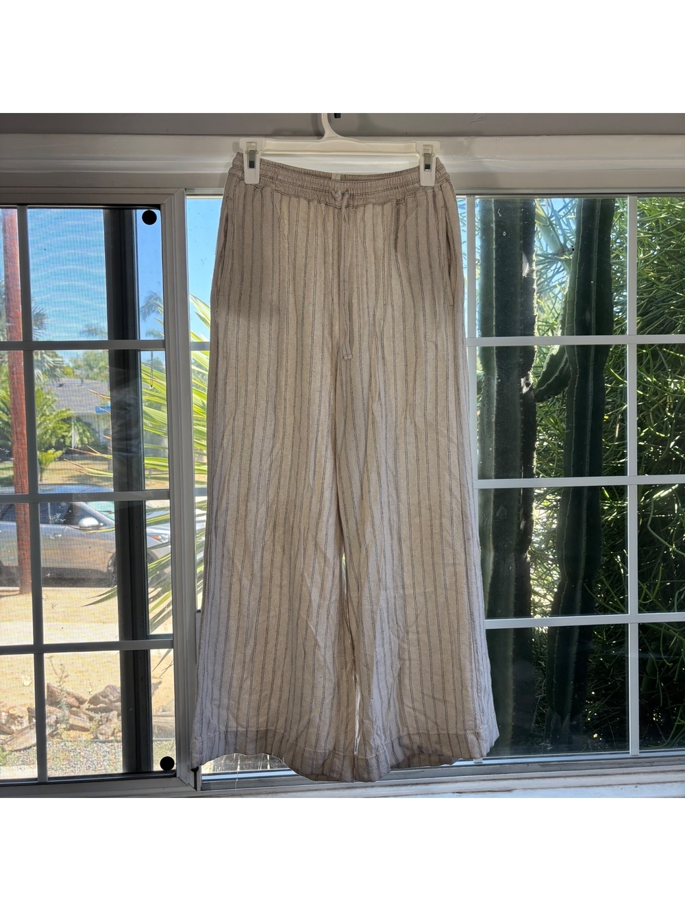 Max Studio striped wide leg pants
